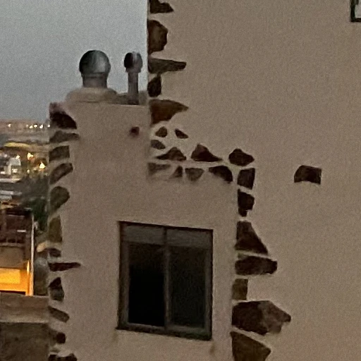 The same wall, taken by phone B